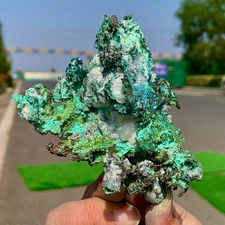 323g Natural copper mine with malachite Primitive mineral specimen Gemstone