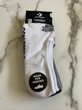 New Converse 3 Pack Made For Chucks Sport Active Half Cush Ultra Low Socks Mixed