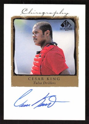 1999 SP TOP PROSPECTS CESAR KING CK MINT CHIROGRAPHY AUTOGRAPH TULSA DRILLERS
