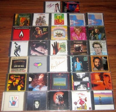 CD Lot beatles rolling stones hall oates genesis bob dylan vangelis phil collins