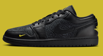 Nike Air Jordan 1 Low Black Elephant Print IM6568-010 Mens New | eBay