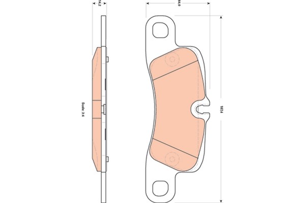 Bremsbelagsatz Scheibenbremse Trw GDB1839 FüR Porsche 9PA Cayenne Gts Turbo-image
