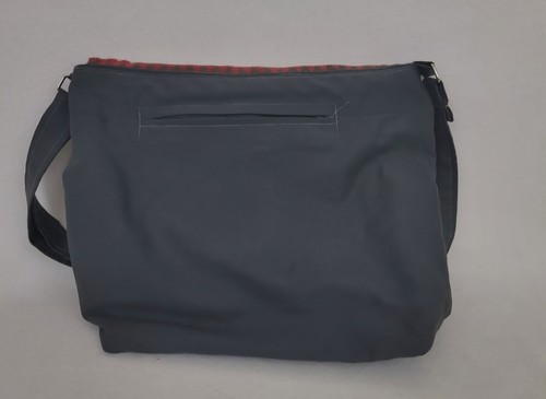 New Handmade Shoulder Cotton Grey Bag Free Ship - Picture 4 of 5