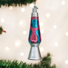Old World Christmas Lava Lamp Glass Blown Ornament (With OWC Box)