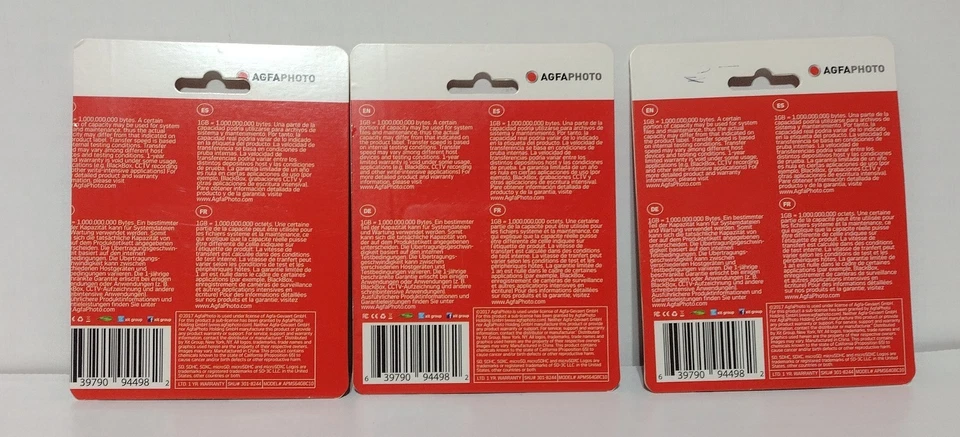 (3) AGFAPHOTO MicroSDXC card 64gb Memory Card + Adapter - Image 2 of 4