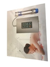 Shock Wave Massager Wand White Handheld Percussion Full Body Therapy Device