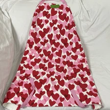 Kate Spade NWT Pink and Red Hearts Valentines Day Kitchen Apron 33” Love