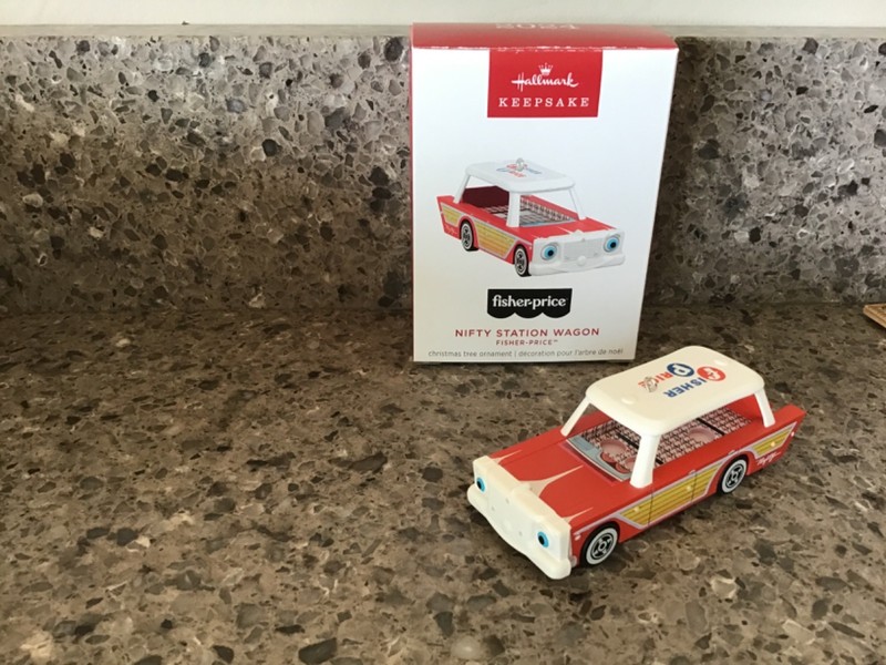 NEW 2024 Hallmark Nifty Station Wagon Fisher-Price Keepsake Christmas Ornament