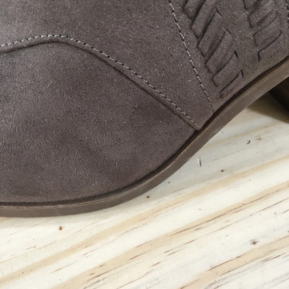 Sonoma Boots Womens 8.5 M Casting Ankle Bootie Brown Cut-Out Casual Block Heels - Image 3 of 4