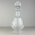 Vintage Waterford Crystal Lismore Brandy Decanter Stopper Footed 12"