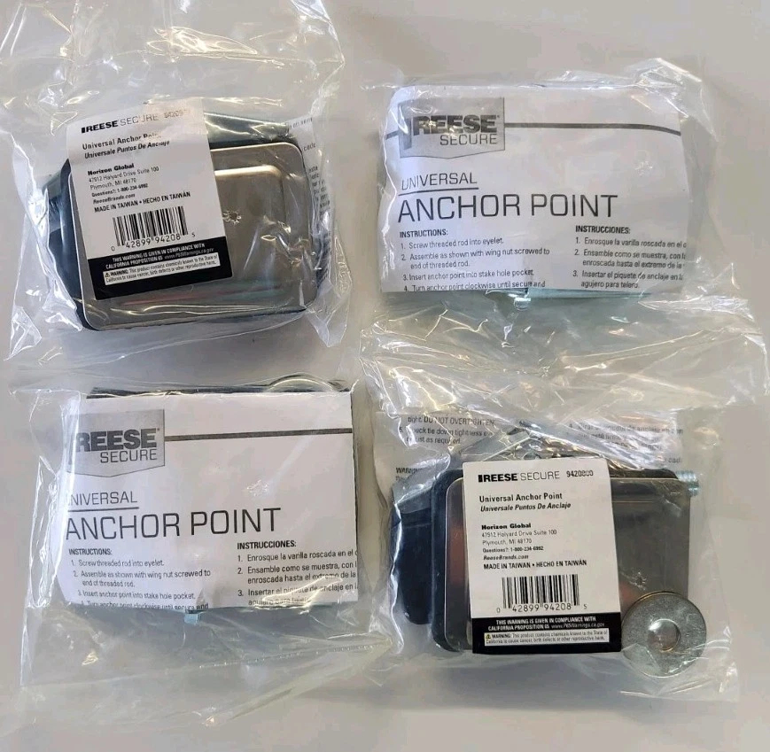 Puntos de anclaje universales seguros Reese - CANTIDAD 4 - Artículo # 9420800 Foto 4 de 4
