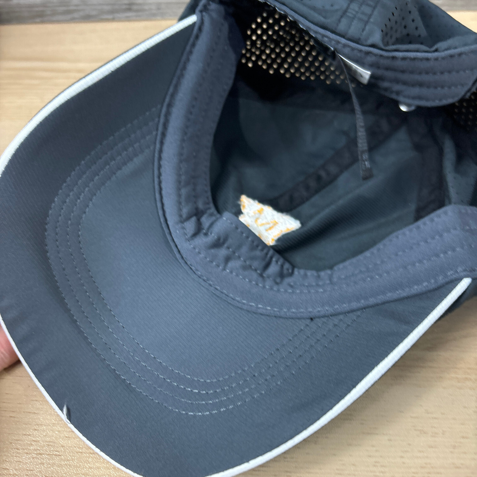 Nike Hat Cap Strap Back Gray Performance Swoosh L… - image 7