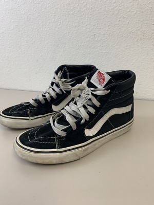 vans high tops black white