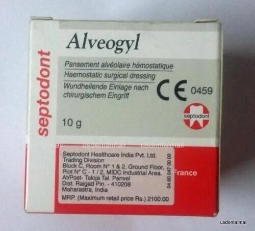 PYRAX Dental ALVO DOUGH Dry Socket Alveoles Paste 12gm (Like Septodont Alvogyl