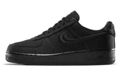 Stussy × Nike Air Force 1 Low Triple Black CZ9084-001 Men's US4-14