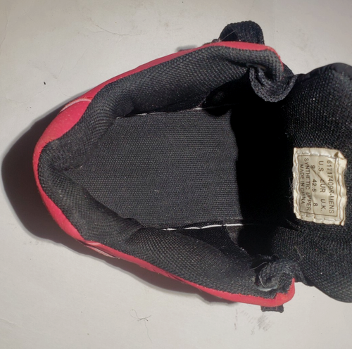 Scarpe da ginnastica vintage Phat Farm rosse e nere medie da uomo taglia 9 - Foto 19 di 22