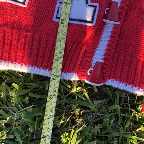 Vintage Razorbacks BellePointe University Of Arkansas Red Game Day Cardigan 1X - Picture 9 of 24