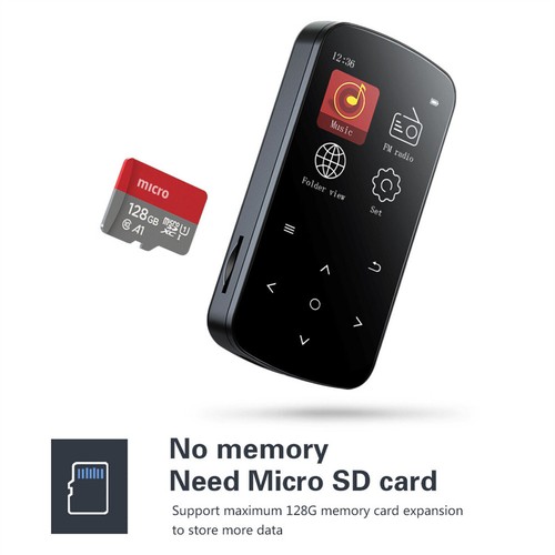 32GB MP3 Player HiFi Lossless Sound Bluetooth Clip Music Voice Recorder FM Radio - Picture 10 of 17