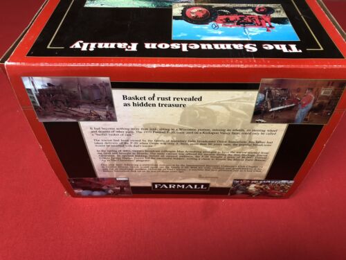 The Samuelson Family Farmall F-20 Tractor W/ Figurine By SpecCast 1:16 NIB - Picture 3 of 6