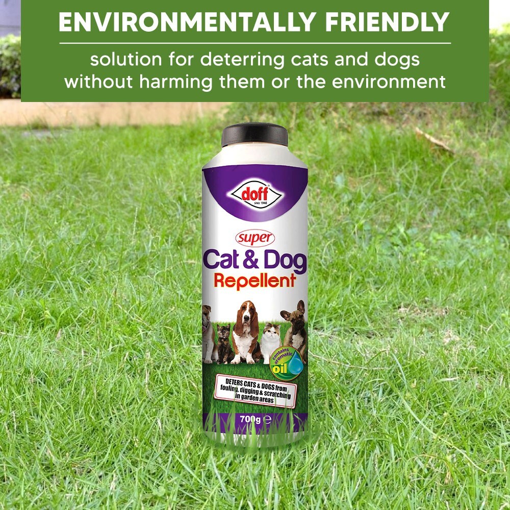 2 x DOFF SUPER CAT & DOG REPELLENT 700G GRANULES GARDEN OUTDOOR