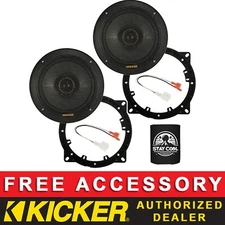 KICKER KSC6704 6.75" OEM SPEAKER REPLACEMENT FULL KIT FOR HYUNDAI TUCSON 2016-20