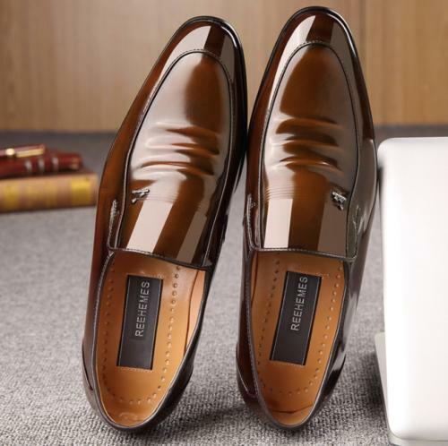 SAOLA Scarpe derby casual a punta slip on uomo business lavoro ufficio matrimonio