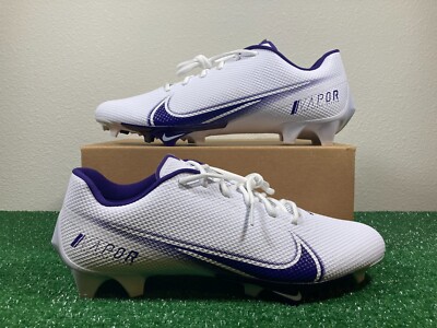 Sz 13.5 Men - Nike Vapor Edge Speed 360 White Purple Football Cleats RARE CV6349