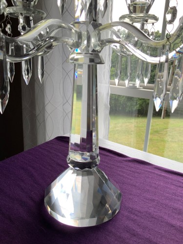 Large Villeroy & Boch 5 Arm Crystal Candelabra - Picture 3 of 11