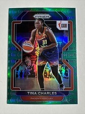 2022 Panini Prizm WNBA W25 Green Prizm Parallel 159 Tina Charles Phoenix Mercury