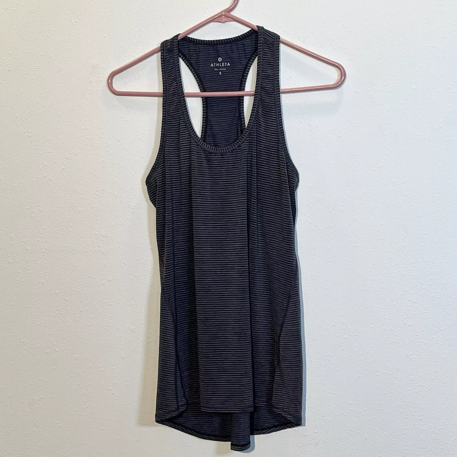athleta chi flint striped racerback yoga athletic gym tank-top