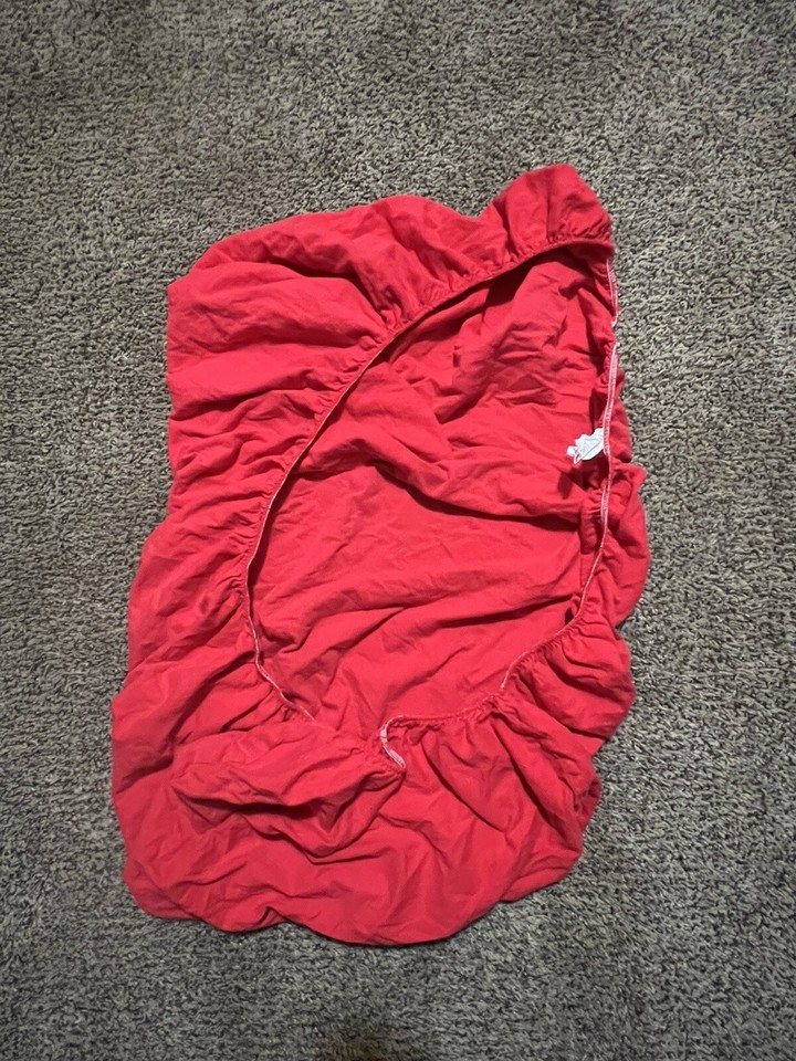 Preowned 1995 GEOFFREY Red Toddler Bed Fitted Sheet eBay