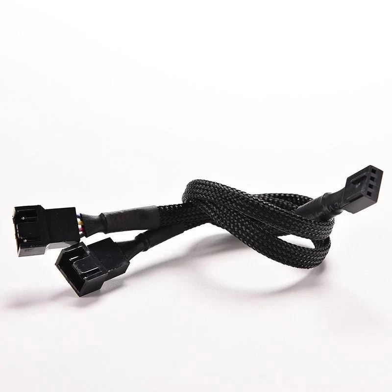 Lüfter Verteiler Splitter 1x Buchse 2x Stecker Y Kabel 4 PIN Adapter 30CM - Bild 4 von 4