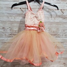 Dance Costume Weissman Small Child Peach Ballet Tutu