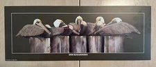 "Dockmasters"  Large Art Print - Pelicans - by Art LaMay