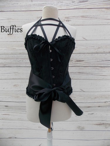 Corset set NEW DESIGN!! Bandage Strap Harness Prom Formal Bandage halter neck - Picture 4 of 6