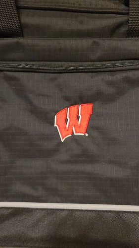 University Of Wisconsin Badgers Madison Tech Black Tote Laptop School/Work Bag - Picture 10 of 17