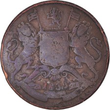 [#1042795] Coin, INDIA-BRITISH, 1/2 Anna, 1835, VF(20-25), Copper, KM:447.1