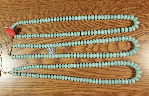 Amazonite Graduated Rondelle Beads 18" strand Temperary Strand Choice Quality - Picture 2 of 5