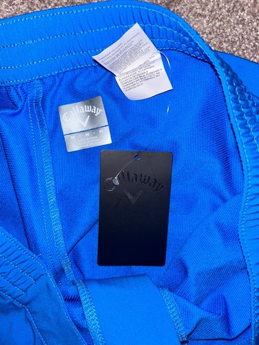 Callaway Mens Golf Wind Pants Color Blue Sea Star Size Medium New - Picture 4 of 8
