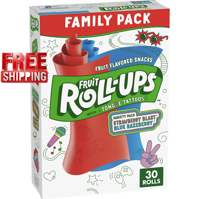 Fruit Roll-Ups Fruit Flavored Snacks, Variety Pack, 15 oz, 30 ct