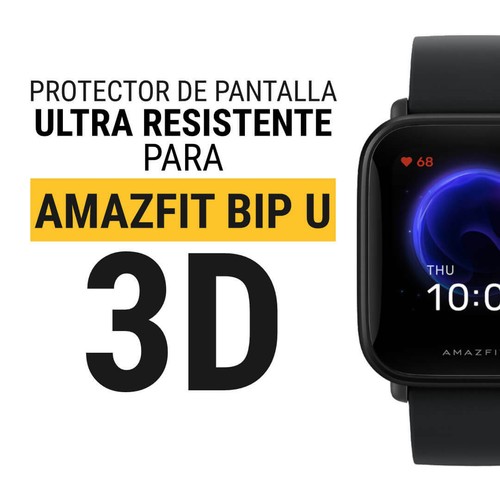 Protector Pantalla ULTRA RESISTENTE 3D CURVO para Amazfit BIP U / U PRO  Sentete | eBay