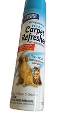 Foam Professional Carpet Refresher,Pet Fresh Friendly,NO VACUUM NEEDED 10ozCan