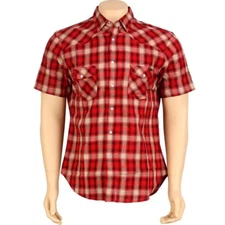 $67.99 HUF The Shea Shirt (tan / red) HUFBU11TSHTAN