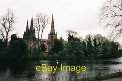Photo 6x4 Lichfield: lake and cathedral The central tallest spire is 258& c2006