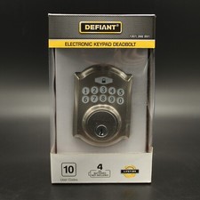 Electronic Keypad Deadbolt Lock Entry Door Keyless Entry Satin Nickel Sealed 