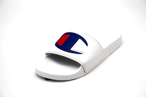 Champion IPO Slide Sandal - WHITE/WHITE CM100074M MENS SLIDE SLIP ON - Picture 2 of 8