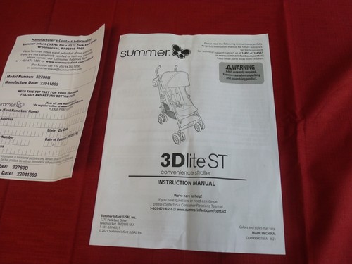 Summer by Ingenuity 3Dlite ST Convenience Stroller 32780B - Picture 12 of 20