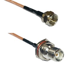 RG316 F MALE to TNC FEMALE BULKHEAD RF Cable Rapid-SHIP LOT