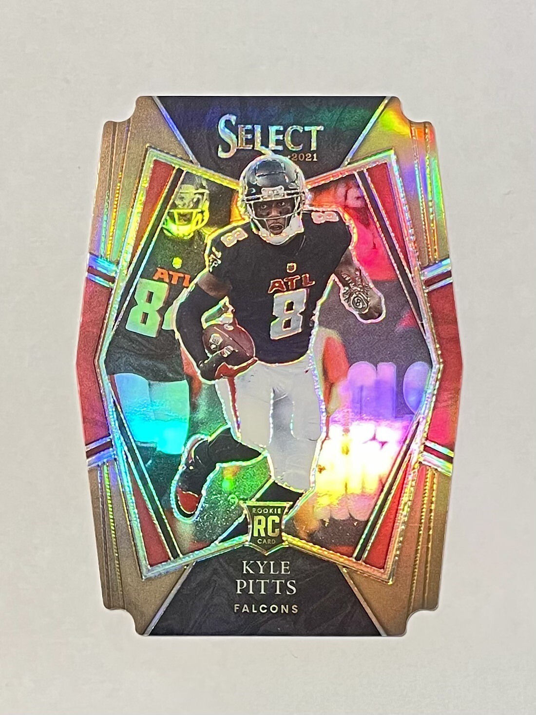 2021 Panini Select Premier Level Copper Prizm Die-Cut /199 Kyle Pitts Rookie RC