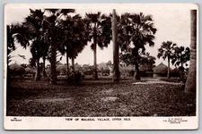 RPPC Thatched Huts of Malakal Village Upper Nile - Real Photo Postcard